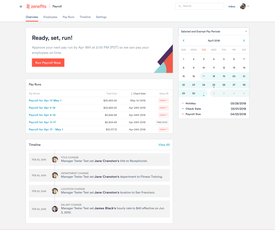 Zenefits ПО