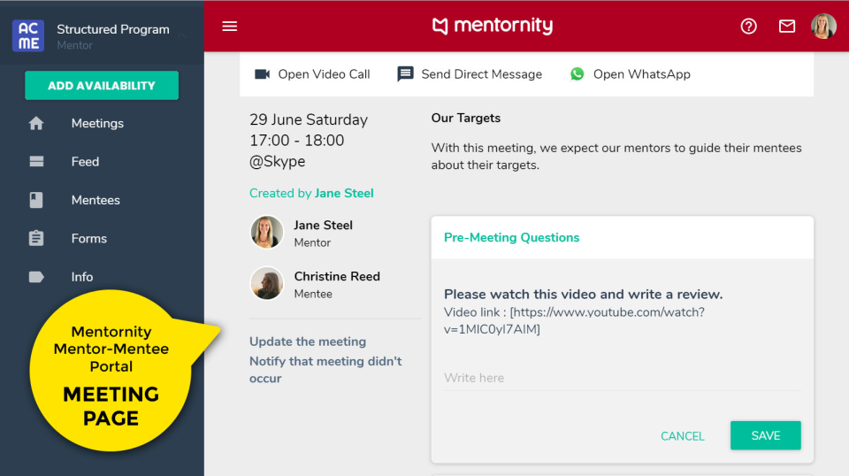 Mentornity ПО