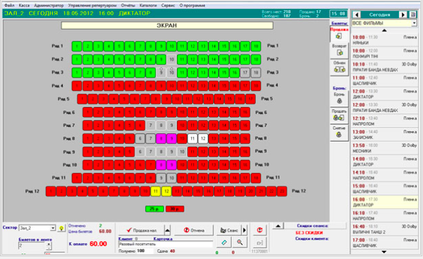 SaleTicket характеристики