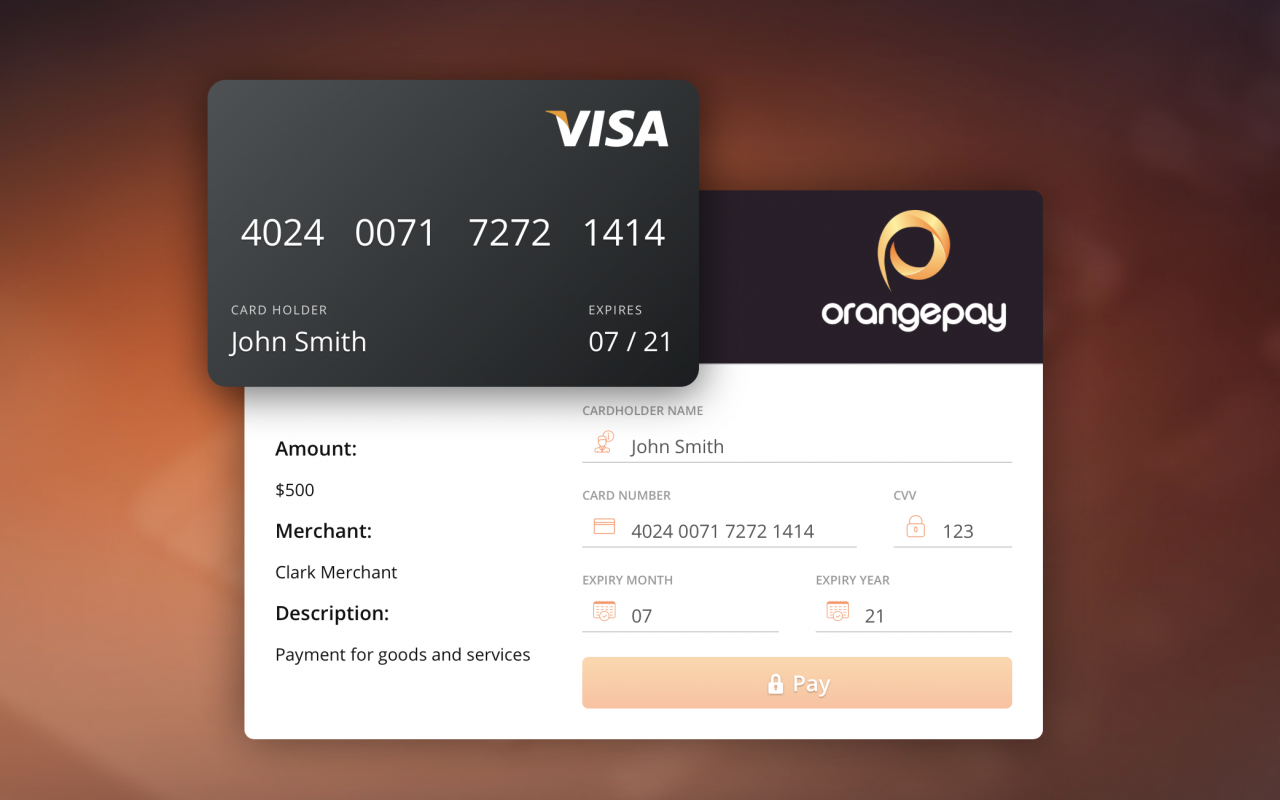 OrangePay характеристики
