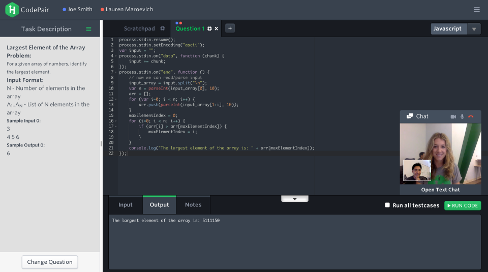 HackerRank характеристики