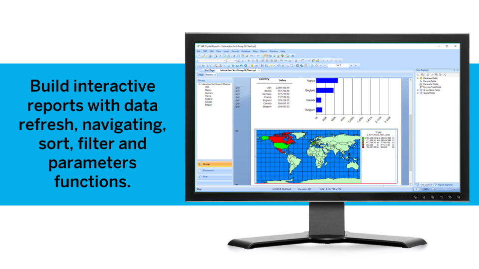 SAP Crystal Reports характеристики