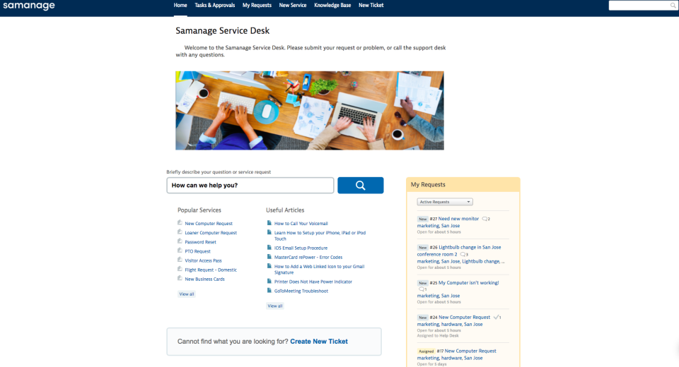SolarWinds Service Desk характеристики