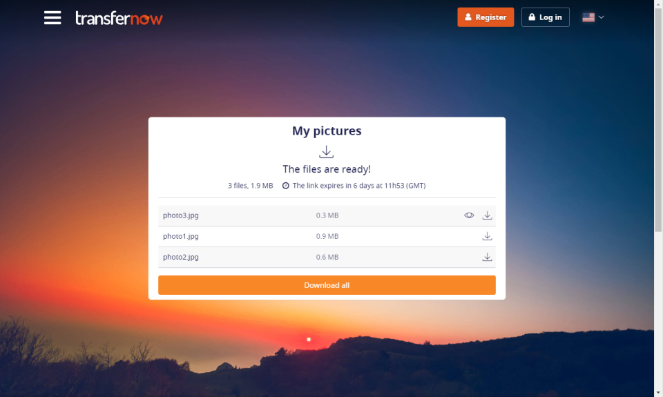 TransferNow характеристики