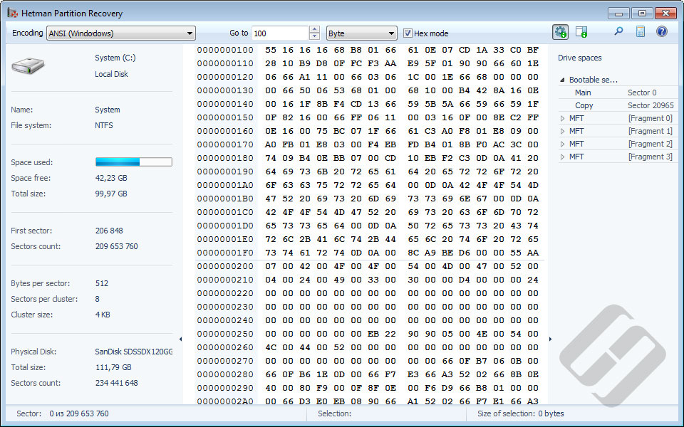 Hetman Partition Recovery характеристики