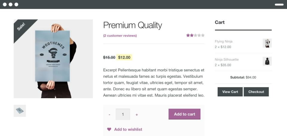 WooCommerce характеристики
