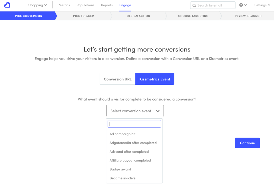 Kissmetrics подбор
