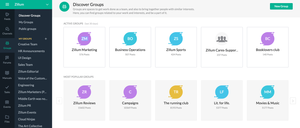 Zoho Connect характеристики