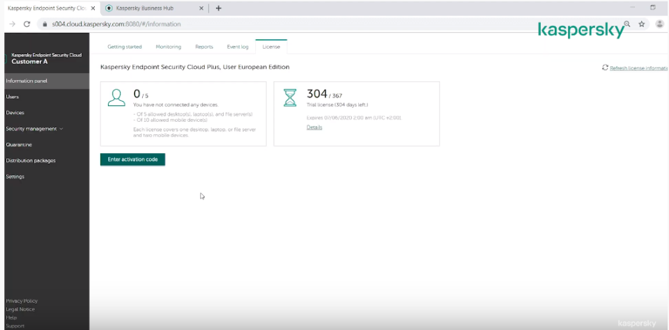 Kaspersky Endpoint Security характеристики