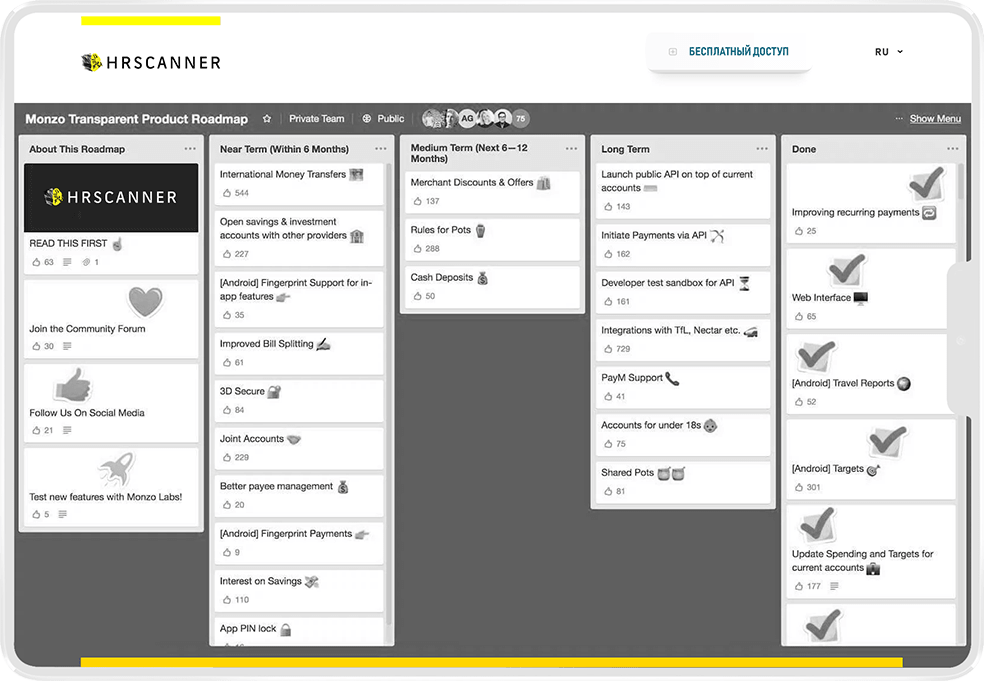 Hrscanner характеристики