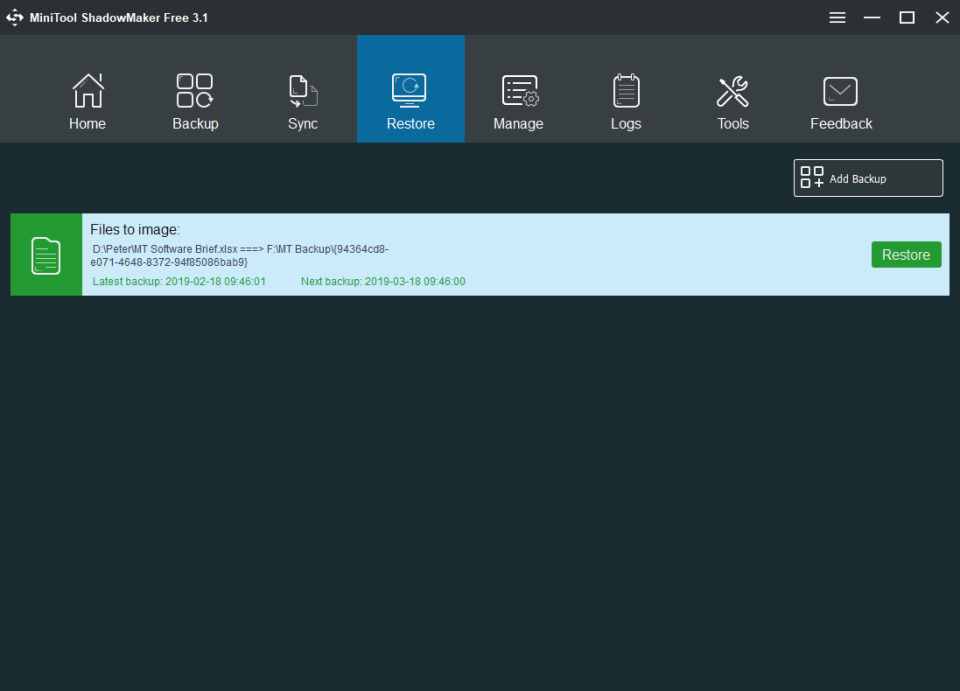MiniTool ShadowMaker подбор