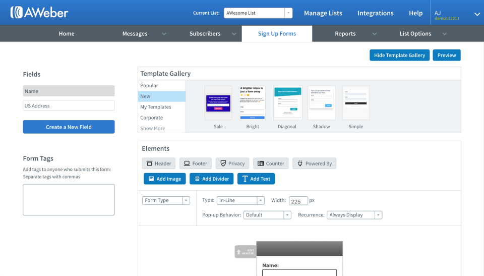 AWeber Email Marketing подбор