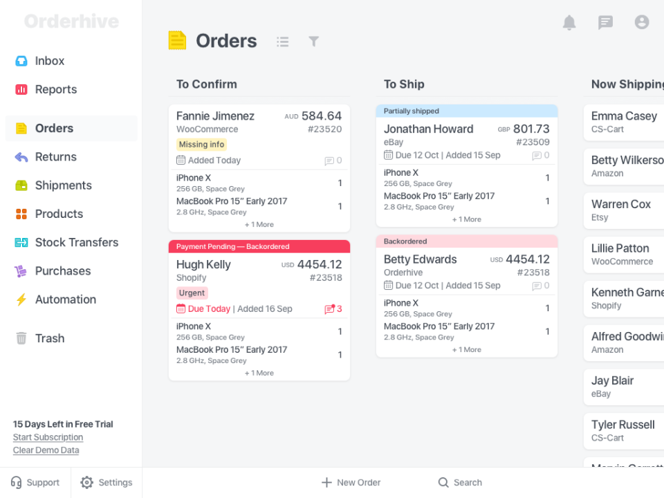 Orderhive сравнение