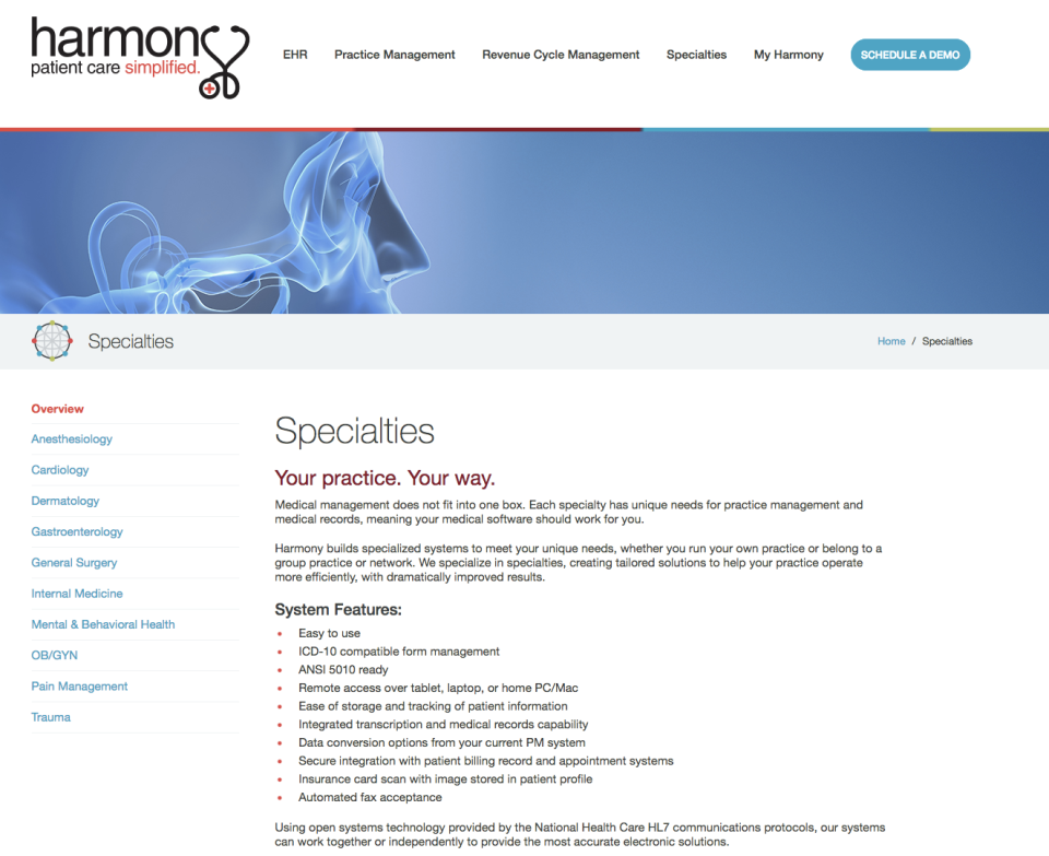 HARMONY Medical подбор
