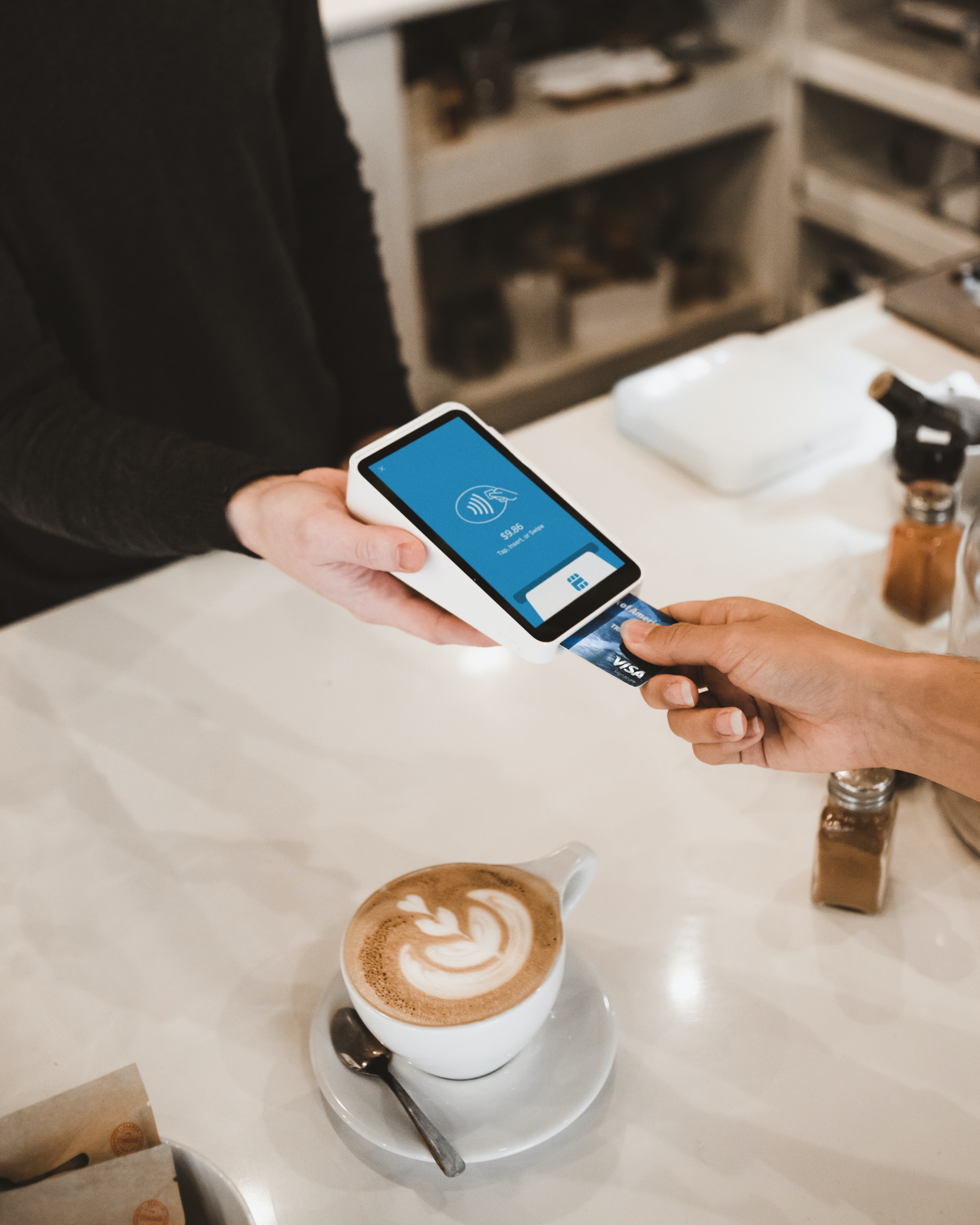 Оплата через POS-терминалы
