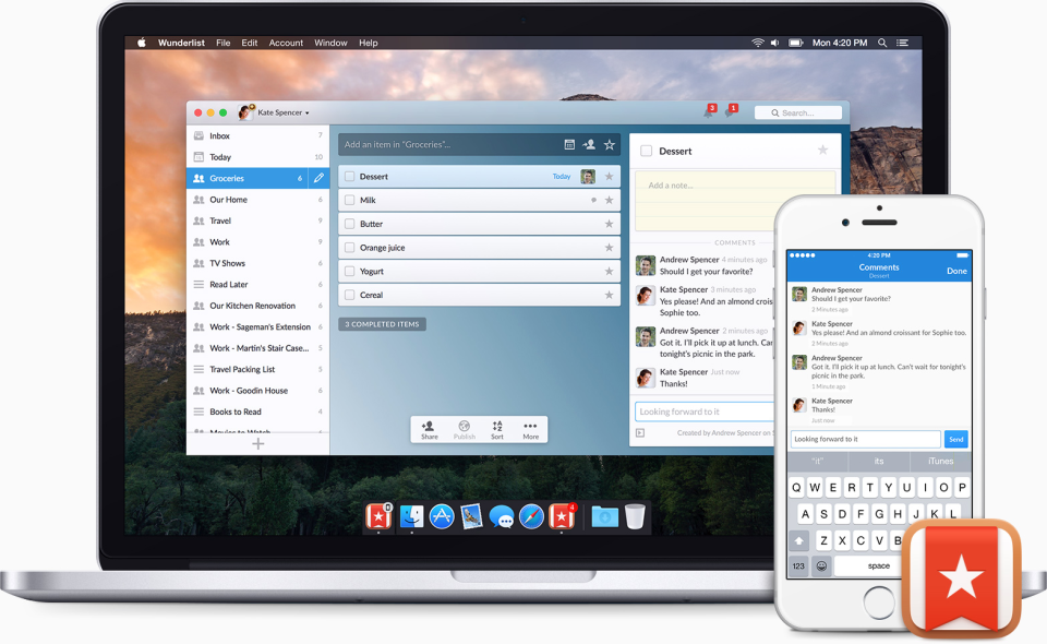 Wunderlist подбор
