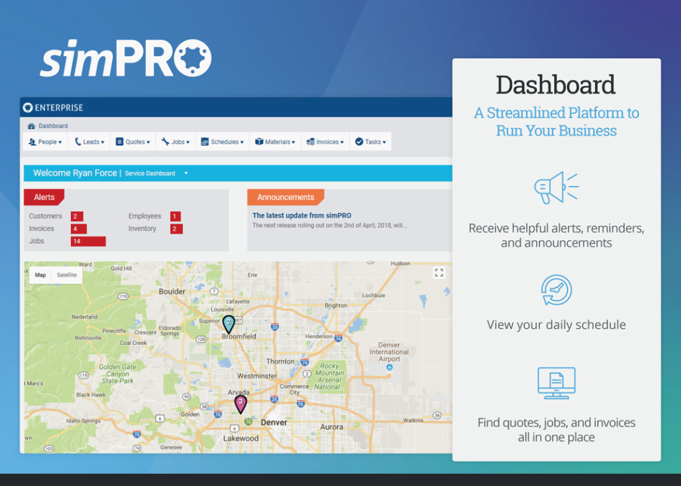 simPRO Software программа