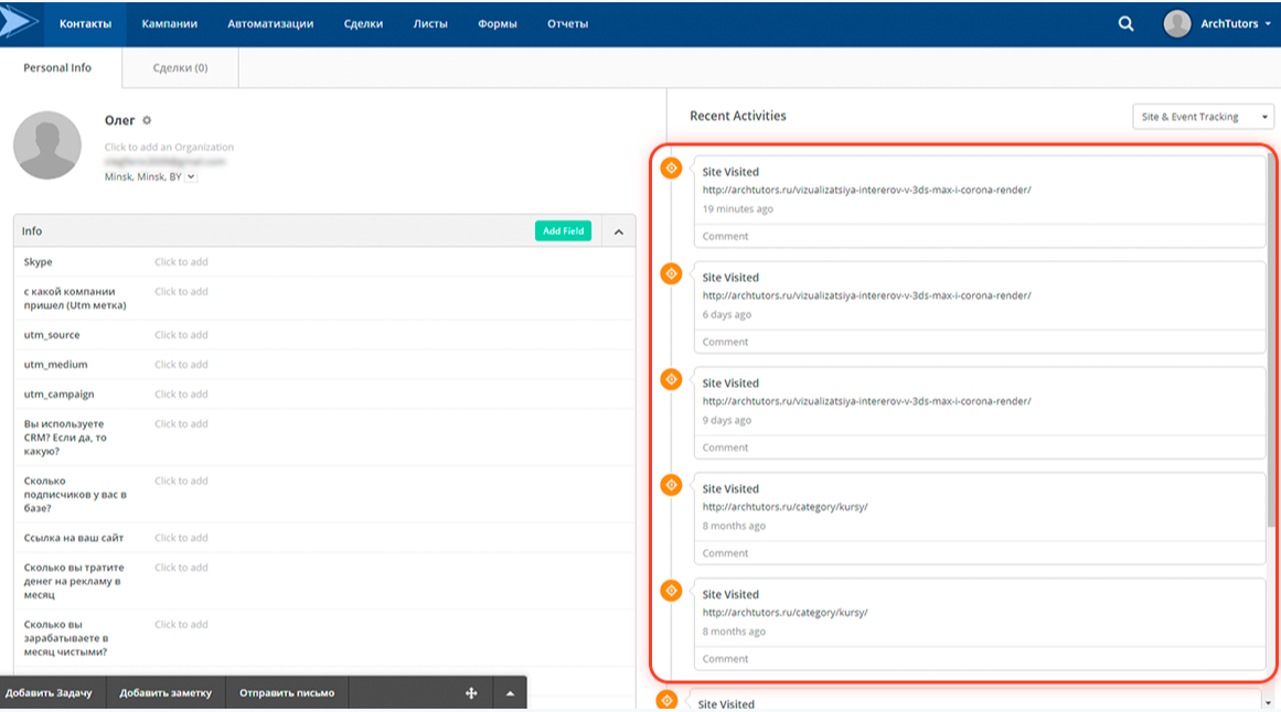 TimeDigital CRM характеристики