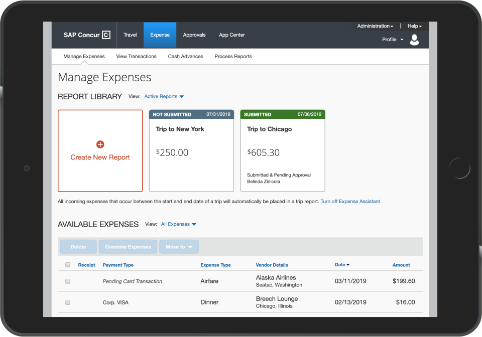 SAP Concur подбор
