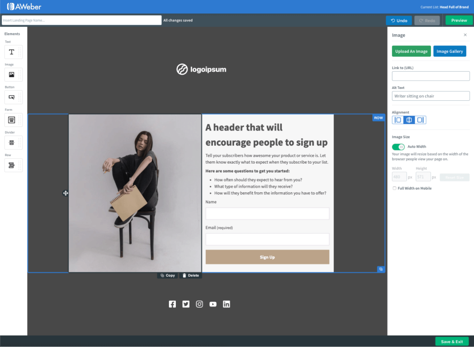 AWeber Email Marketing ПО