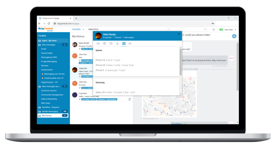 RingCentral Engage Digital характеристики