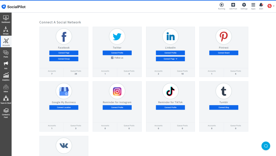 SocialPilot характеристики
