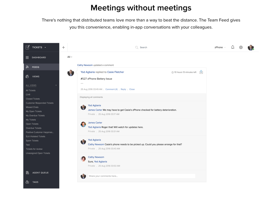 Zoho Desk ПО