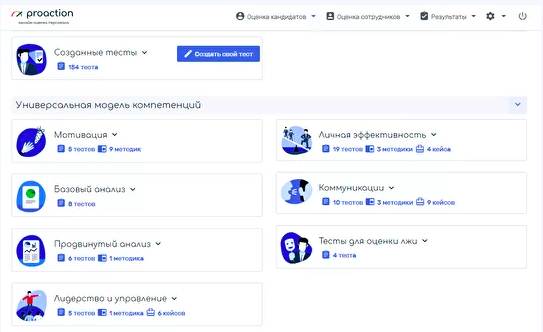 PROACTION характеристики