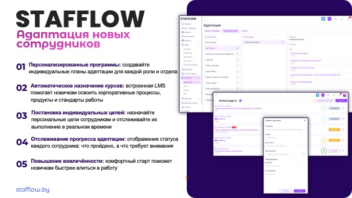 Stafflow характеристики