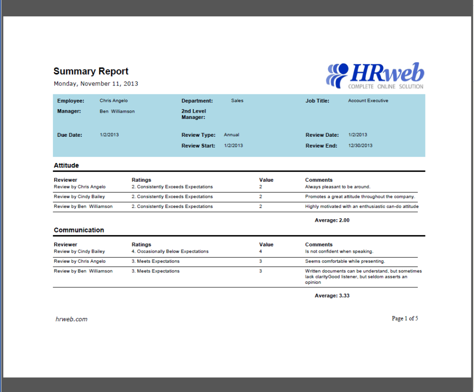 HRweb программа