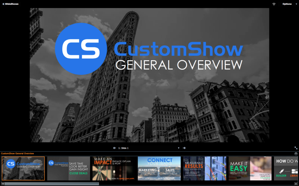 CustomShow характеристики