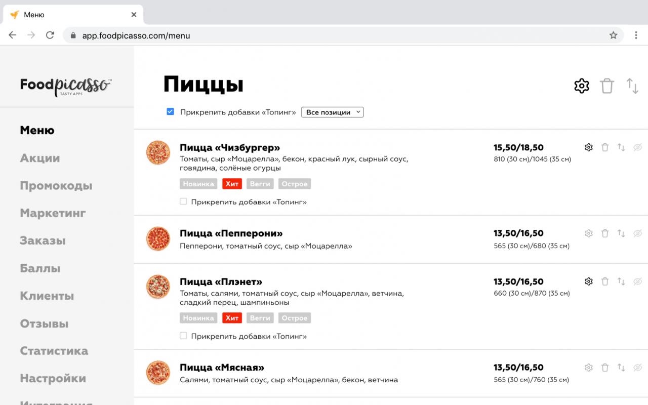 FoodPicasso сравнение