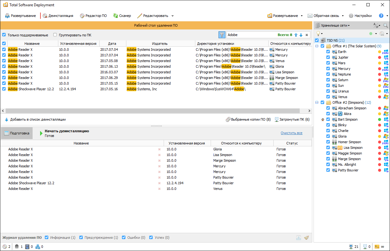 Total Software Deployment сравнение
