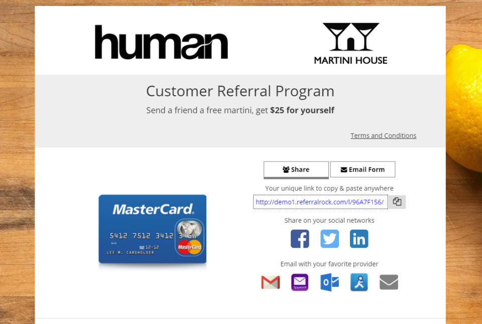 Referral Rock Software характеристики
