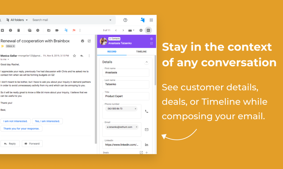 NetHunt CRM подбор