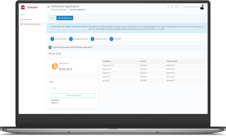 Classter характеристики