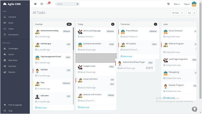 Agile CRM ПО