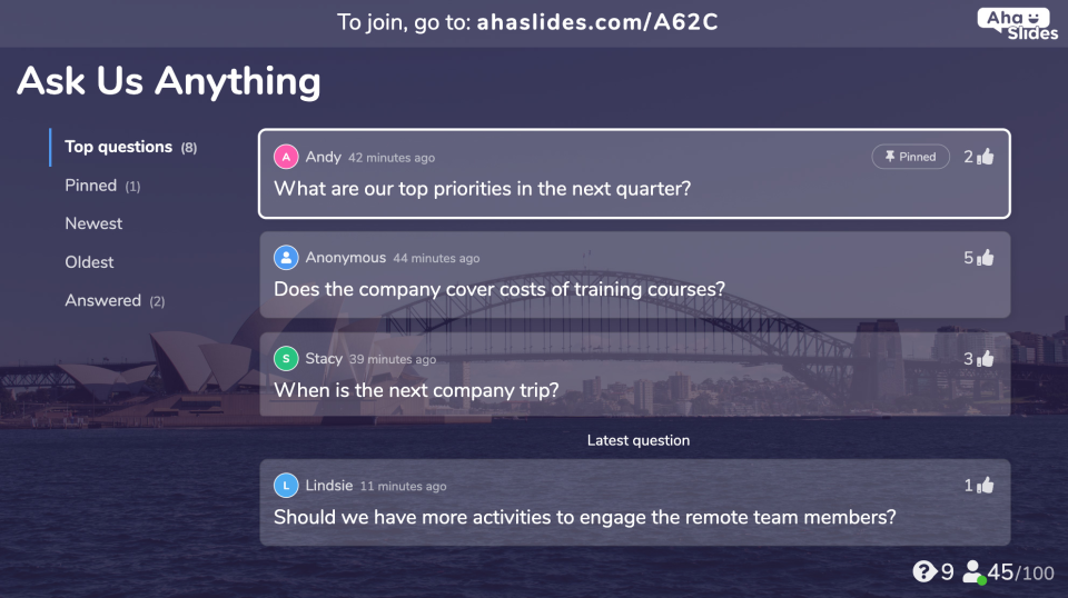 AhaSlides программа