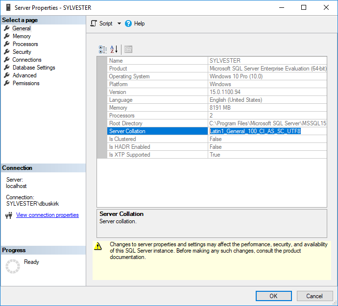 Microsoft SQL Server характеристики