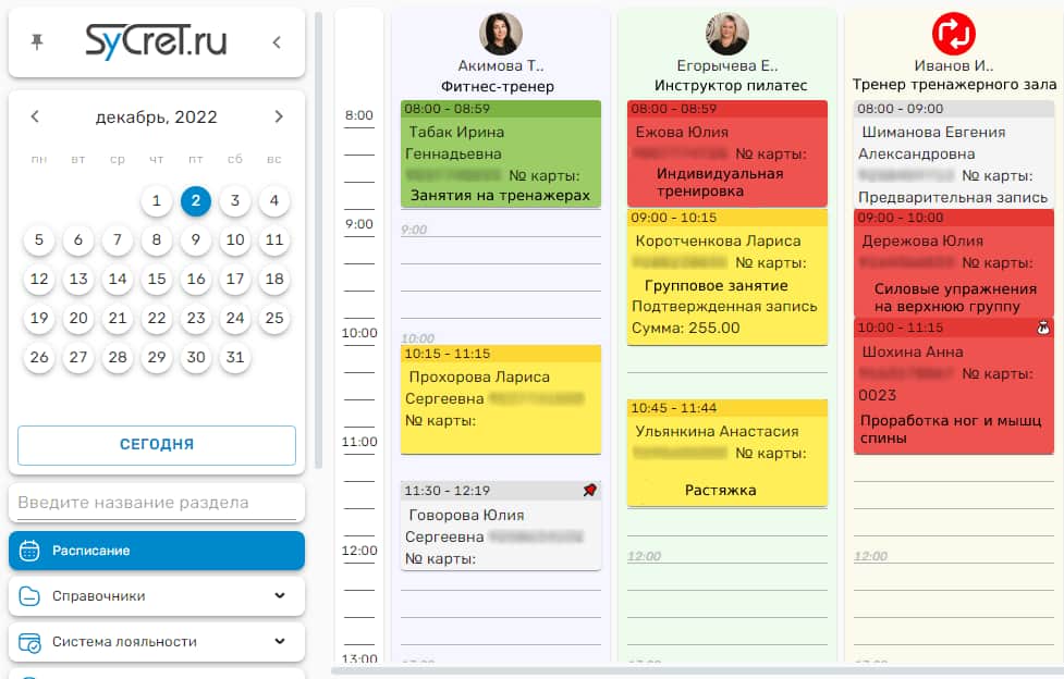 Sycret Fit программа