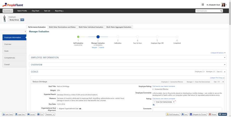 PeopleFluent Performance программа