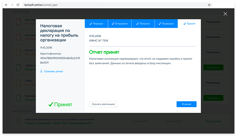 БухСофт Отчетность характеристики