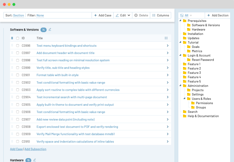 TestRail Test Case Management подбор