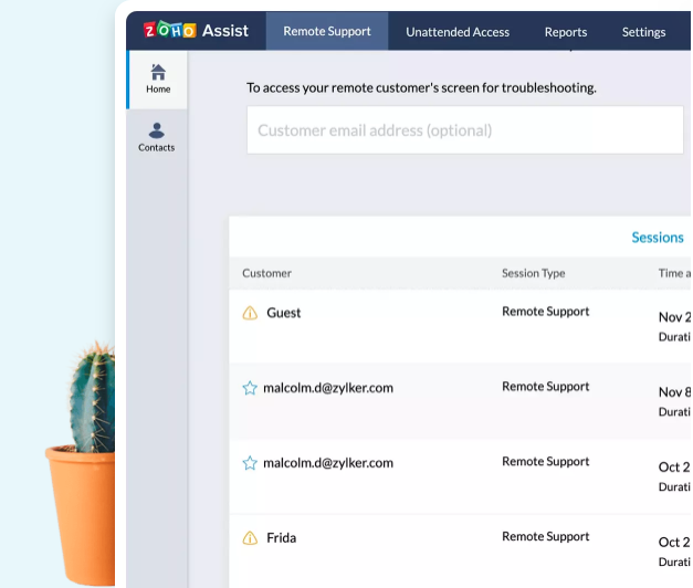 Zoho Remotely ПО