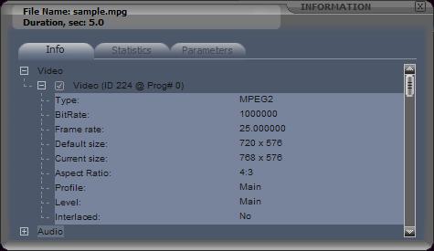 Elecard MPEG Player характеристики