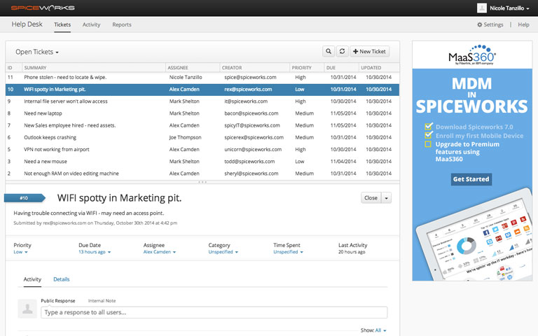 Spiceworks MSP ПО