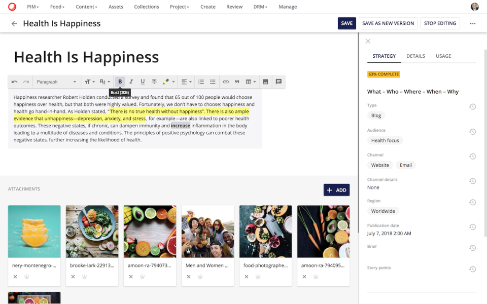 Content Hub характеристики