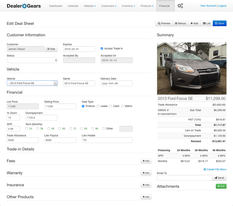 Dealer Gears программа