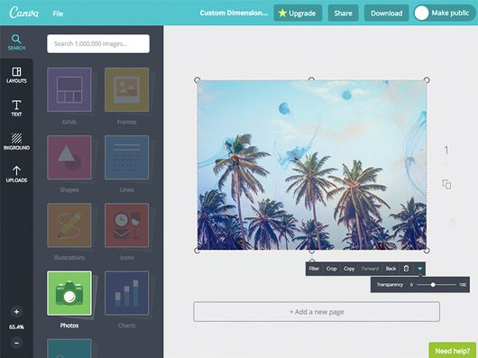 Canva характеристики