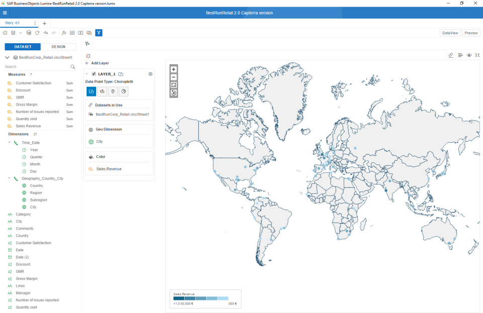 SAP Lumira характеристики